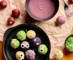 Red Velvet Cookie Dough Truffles